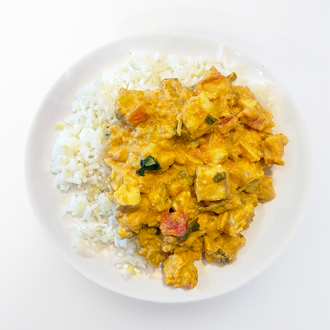 Fish Curry with Basmati Rice